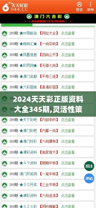 2024年天天开好彩资料-精选解释解析落实